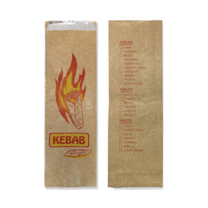 Kebab- Printed Bag-Kraft