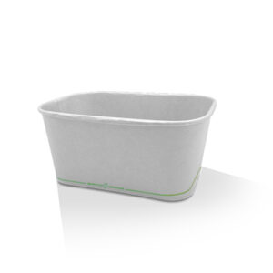 PP Coated White Rectangular Container (1000 ml)