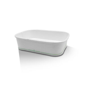 PP Coated White Rectangular Container (500 ml)