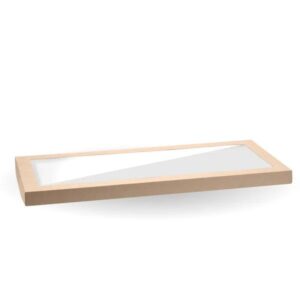 Rectangle Catering Tray Lid Large PLA Window