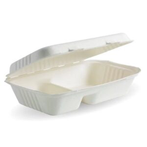 2-Compartment Sugarcane Clamshell